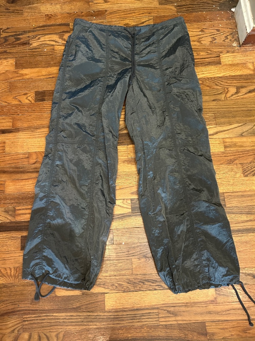 wild fable Black Lightweight Nylon Cargo Jumpsuit Pants
